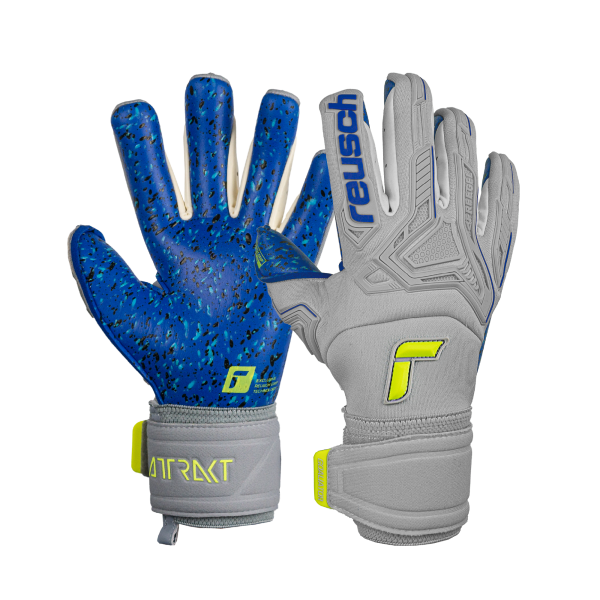 Reusch Attrakt Freegel Fusion Goaliator 5270995 6006 yellow grey 1